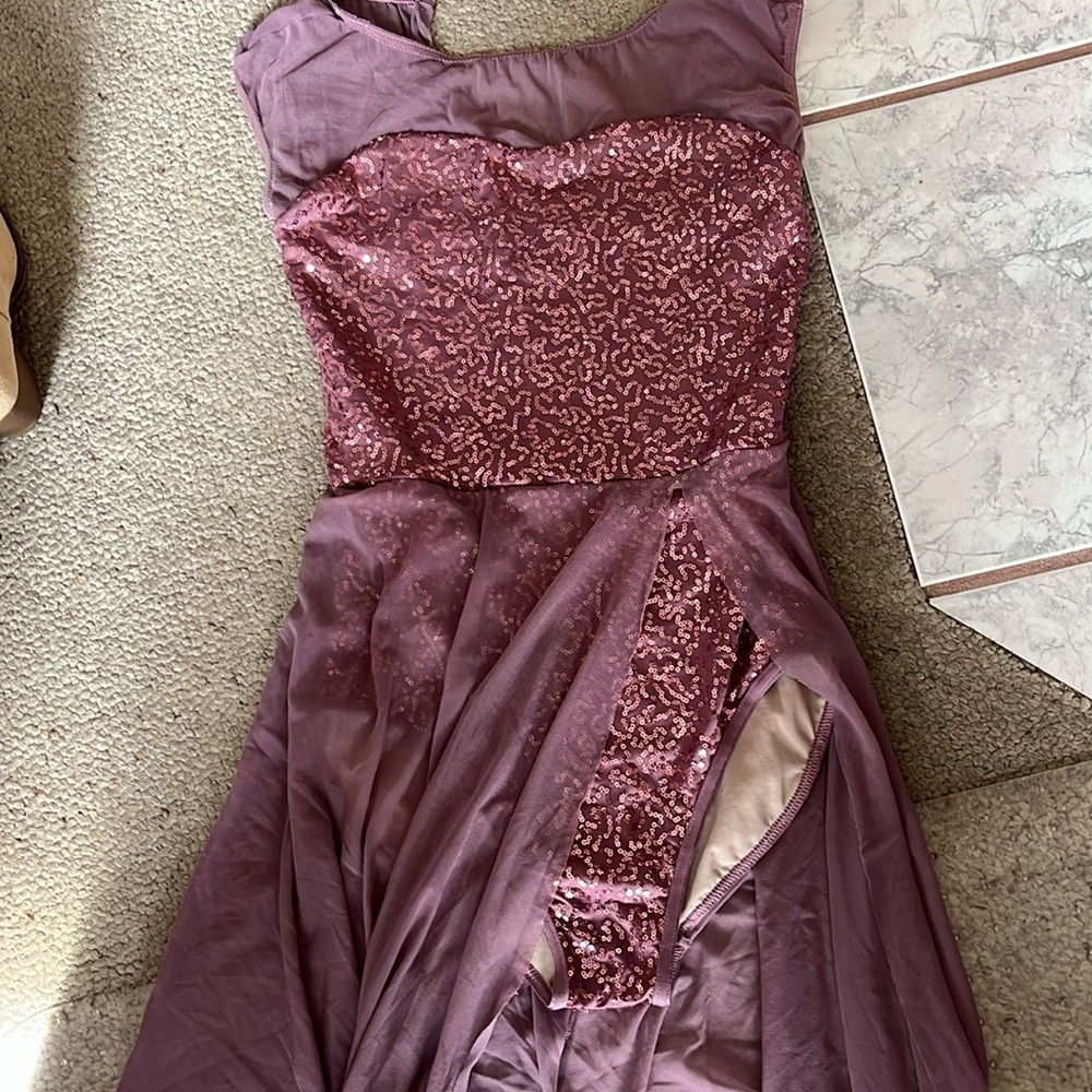 Weissman sequin mesh maxi skirt lyrical leotard SA - Picture 4 of 6